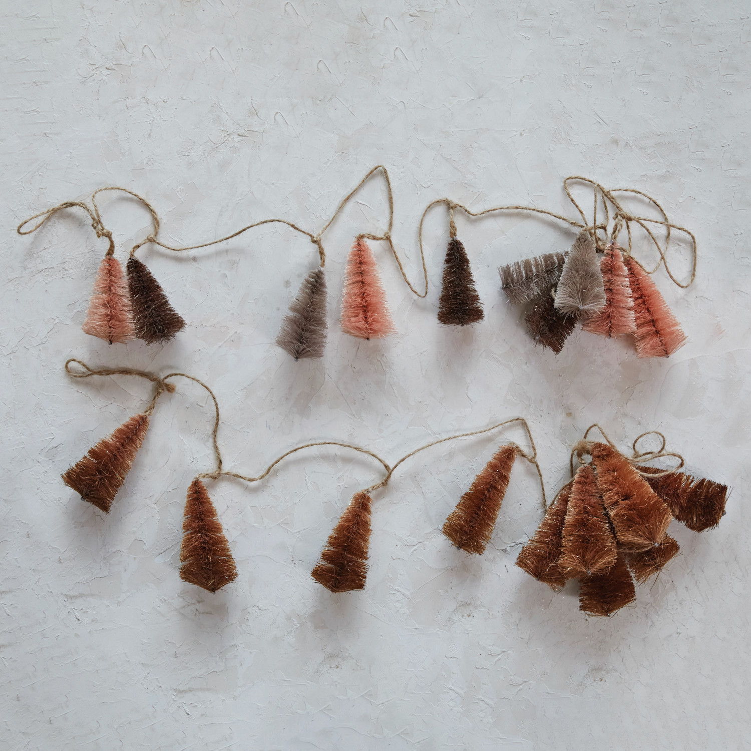 Vintage Bottle Brush Christmas Trees 