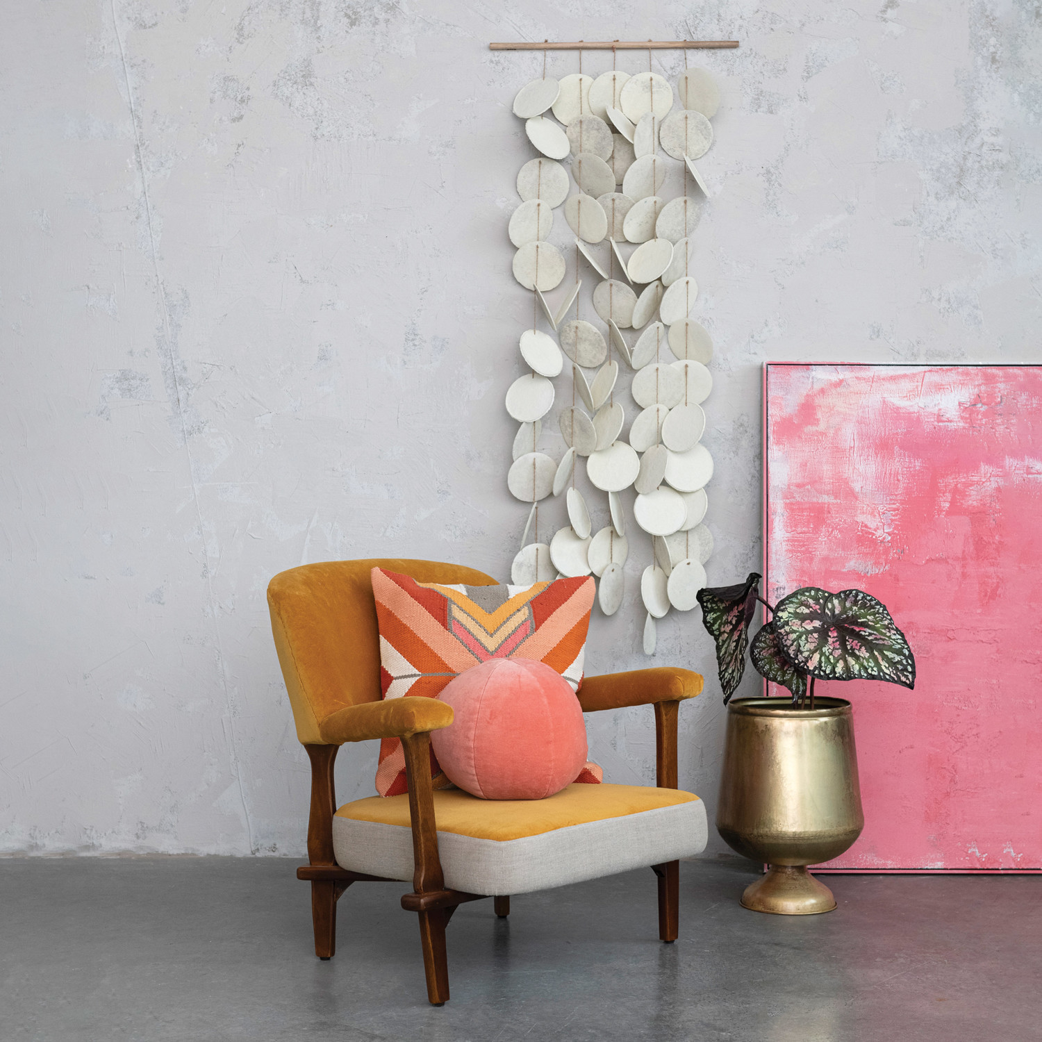 Handmade Paper Mache Wall Hanging (Each One Will Vary)