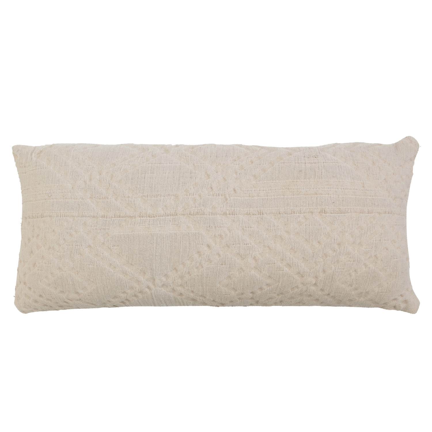 36" x 16" Woven Cotton Jacquard Lumbar Pillow