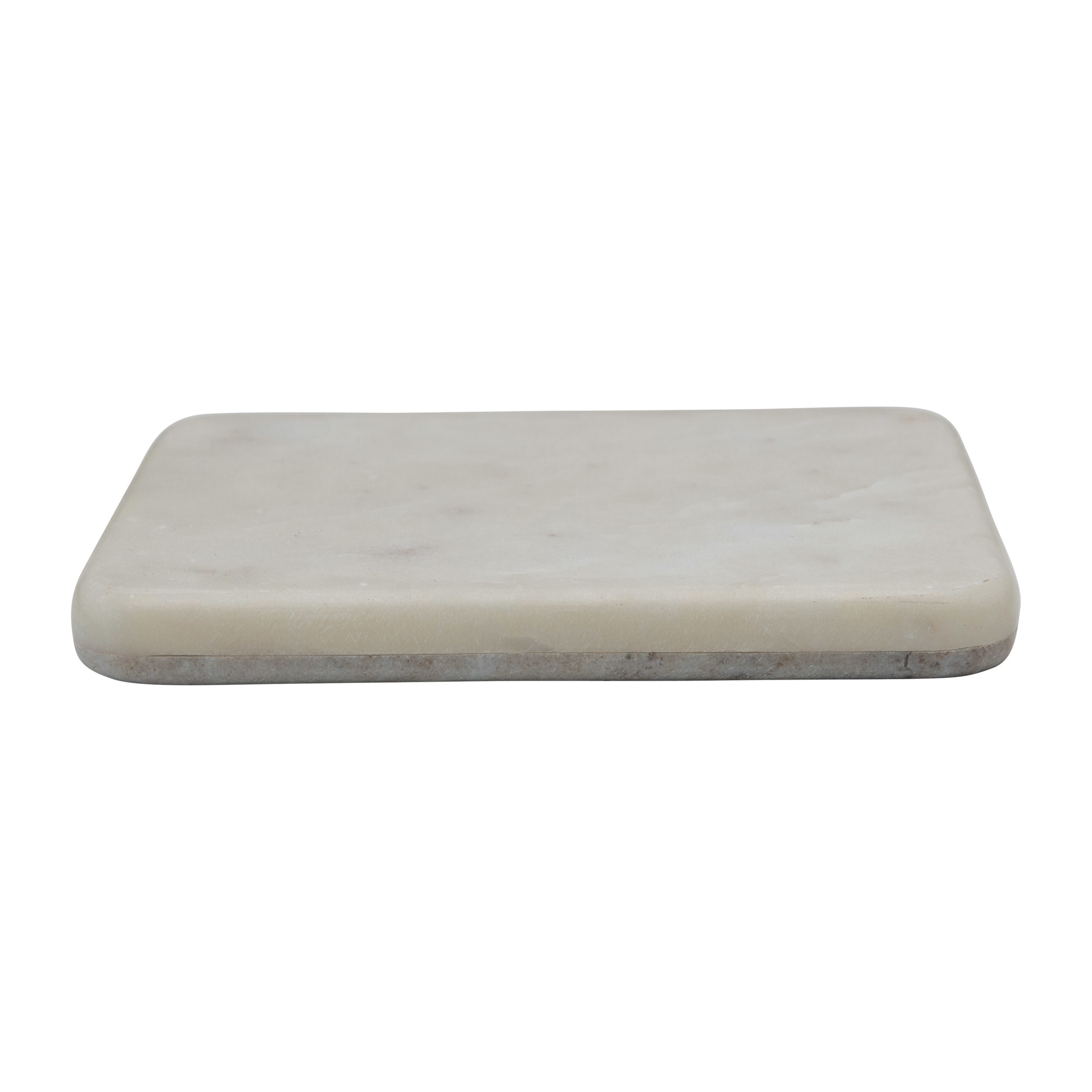 Creative Co-op Small White Marble Cheese/Cutting Board,