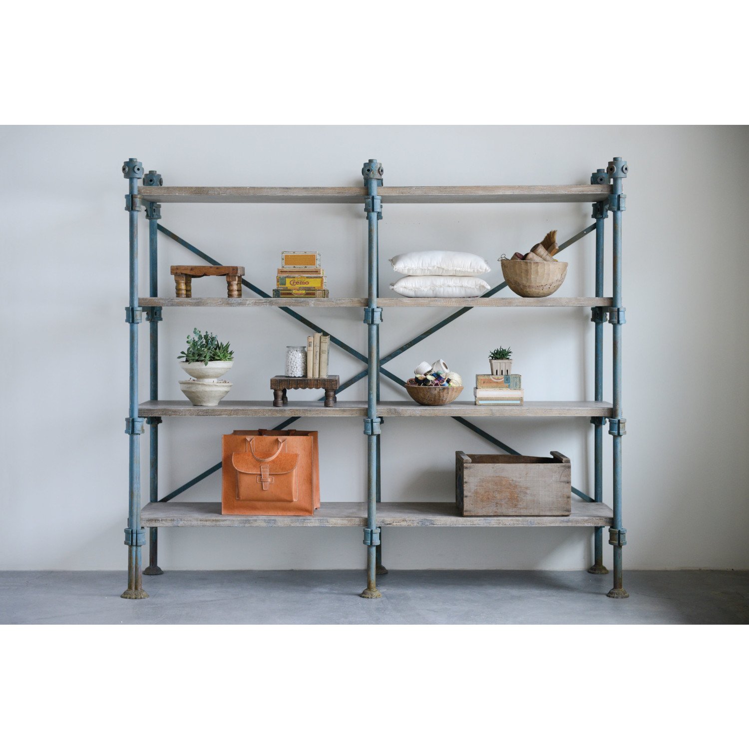 Distressed Vintage Reproduction 4Tier Shelf