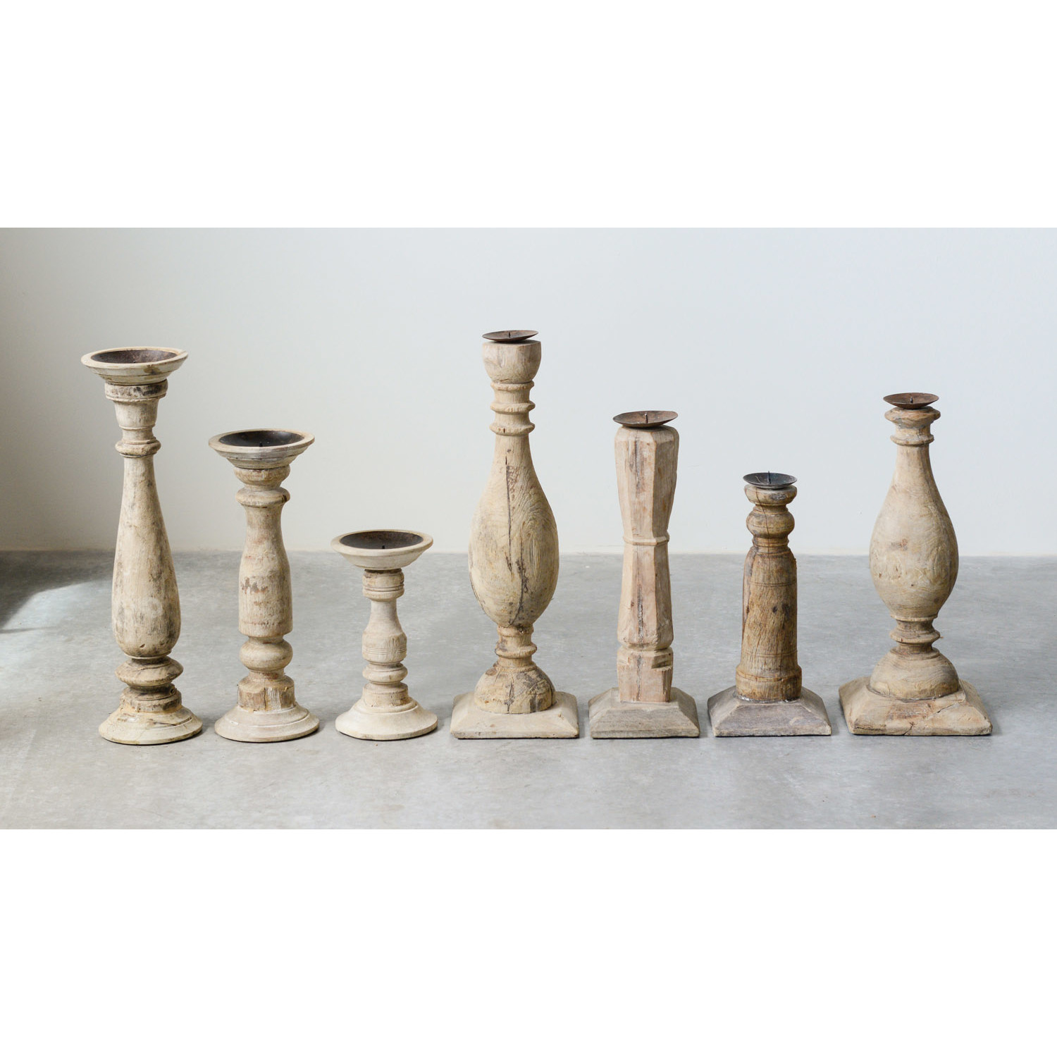 Creative Co-op Wood and Metal Votive Holder or Vase DA0242 