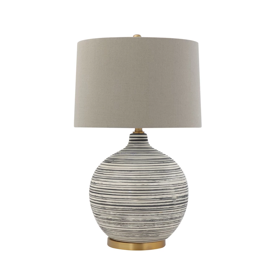 Ceramic Textured Table Lamp, Textured Table Lamp
