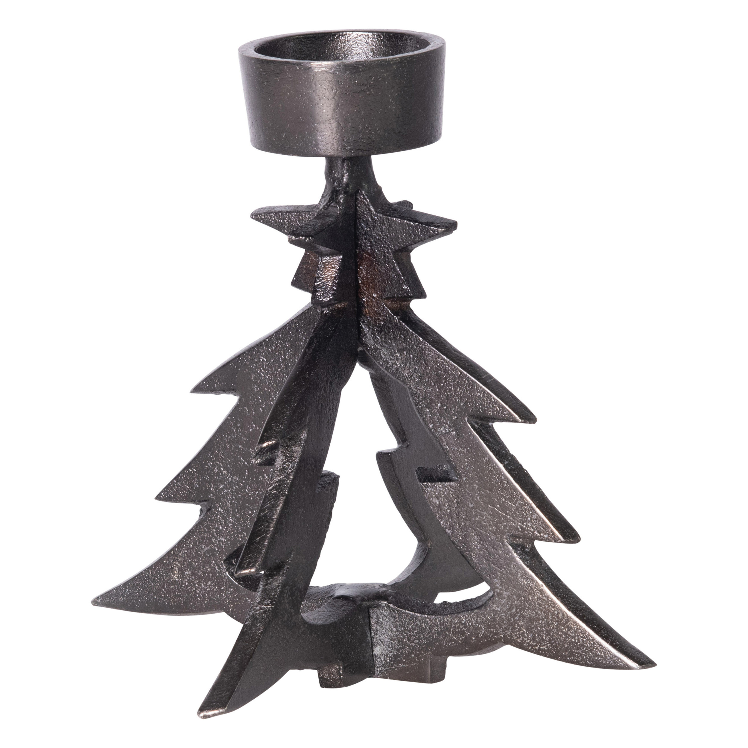 Silver Choice of Color Creative Co-Op Country Christmas Collection Glass Star Tealight Holder