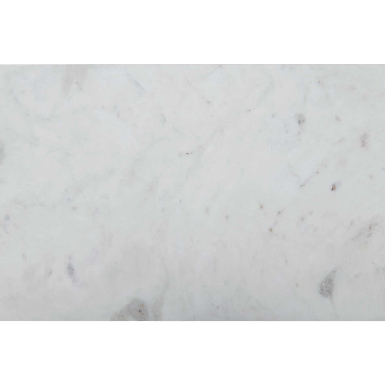 Ribbed Mango Wood Console Table w/ Marble Top