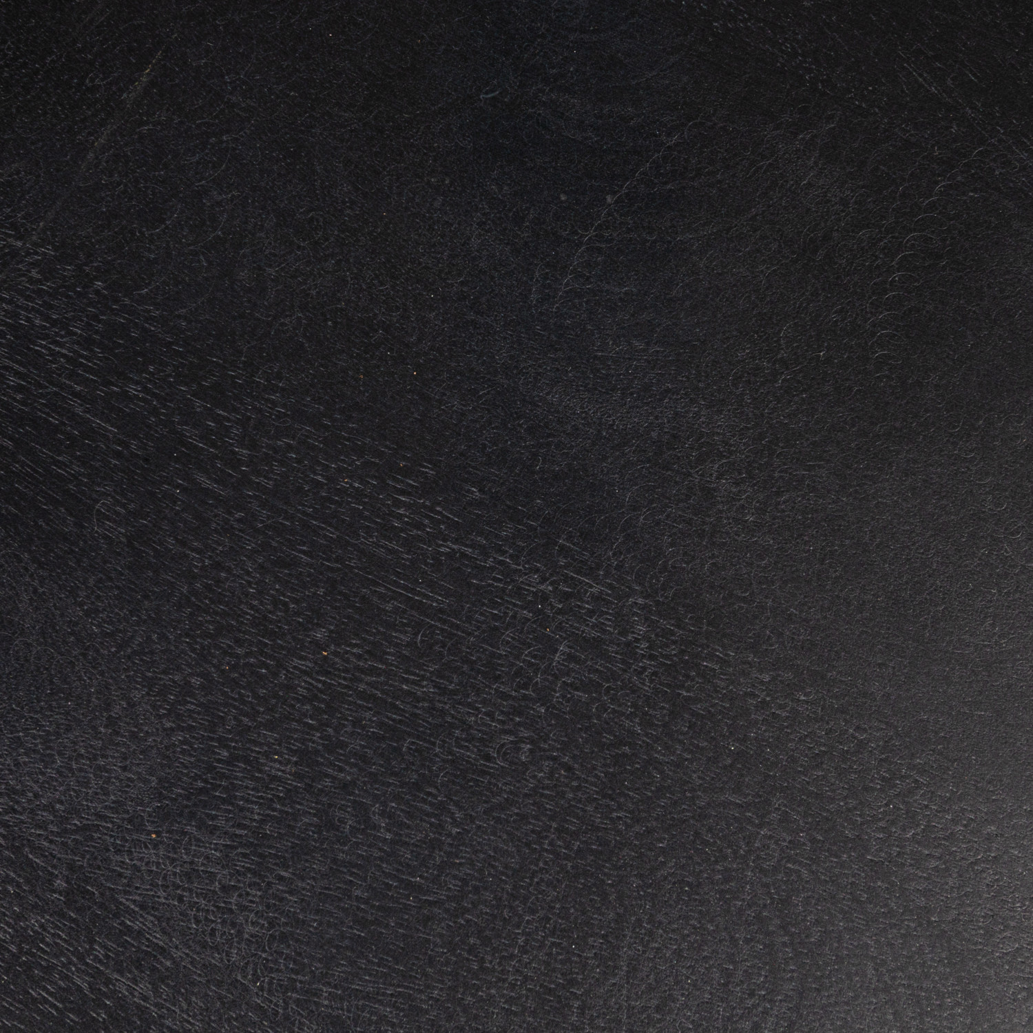 Mango Wood Dining Table with Black Ribbed Base, Stained Finish