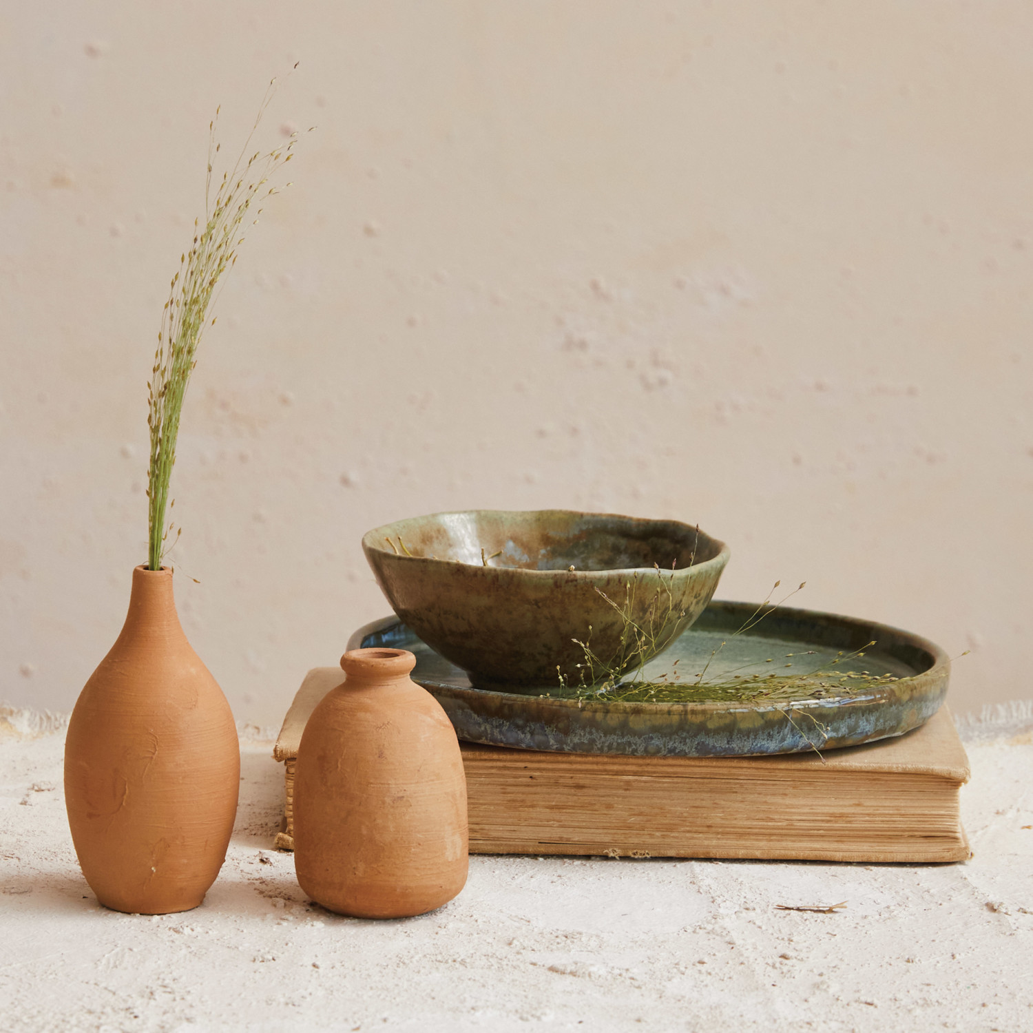 Handmade Terracotta Mini Vase, 2 Styles
