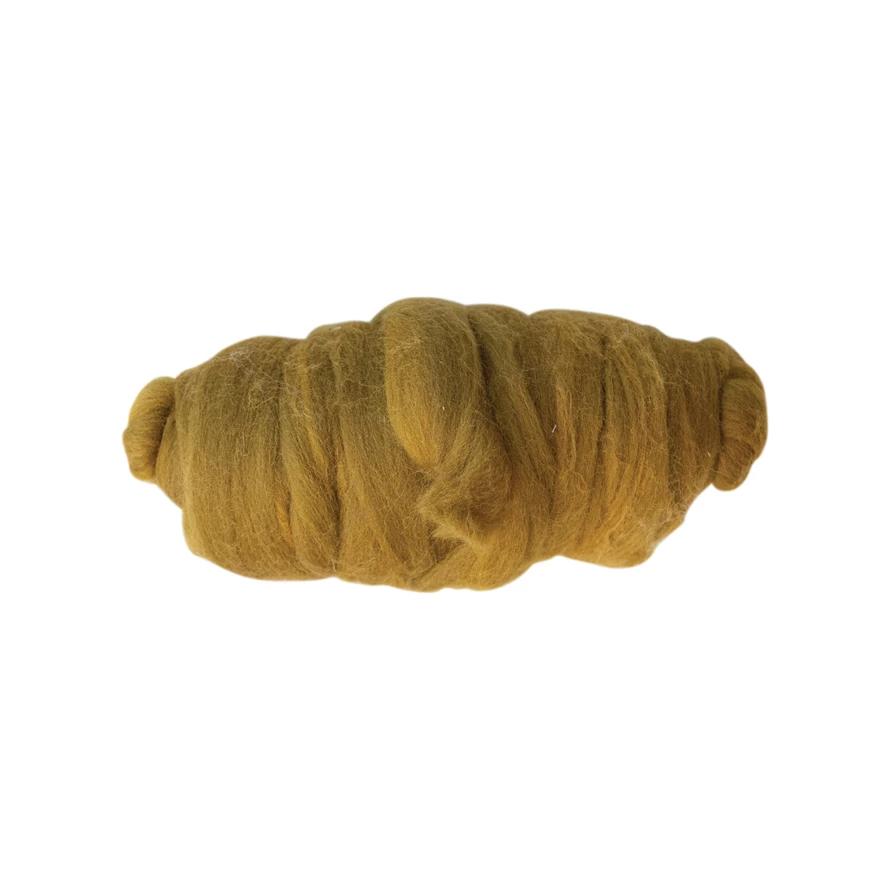 10 Yard Wool Felt Roving Yarn, Goldenrod Color