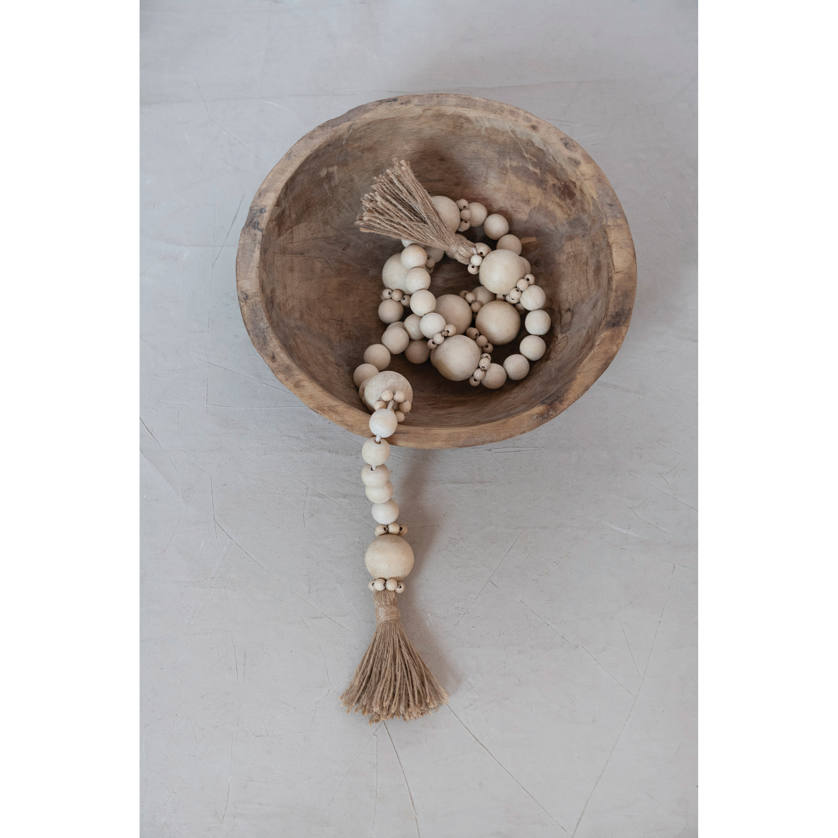  Innovative Offer 170 Pcs Wooden Beads with Jute Twine