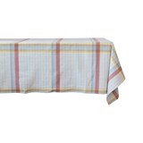 Woven Cotton Plaid Tablecloth