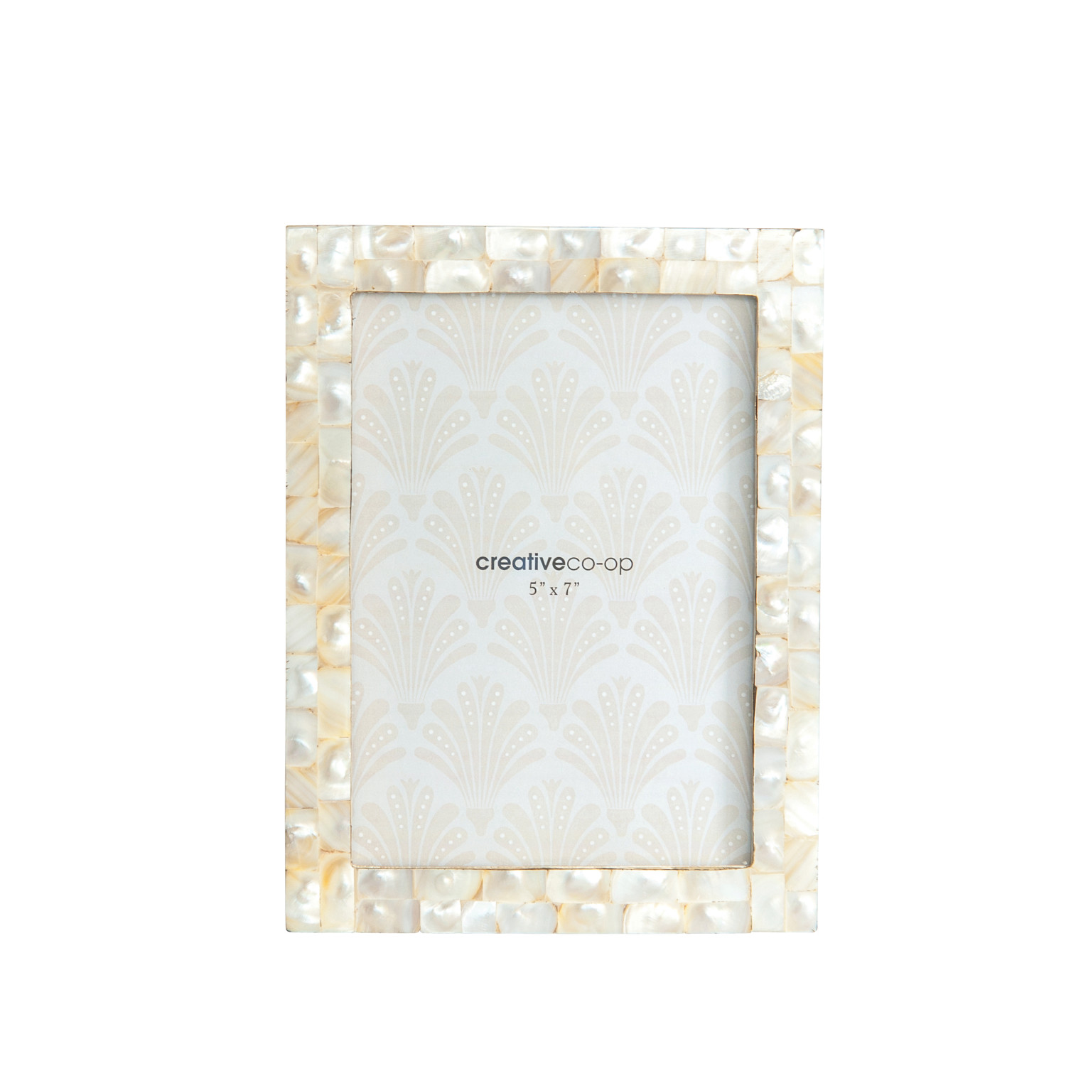 81/2"L x 61/2"W Mother of Pearl Photo Frame (Holds 5" x 7" Photo)