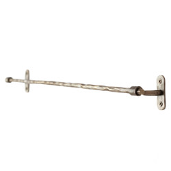 Metal Rods In Wall Hand-Forged Stainless Steel Wall Rod, Antique Brass Finish