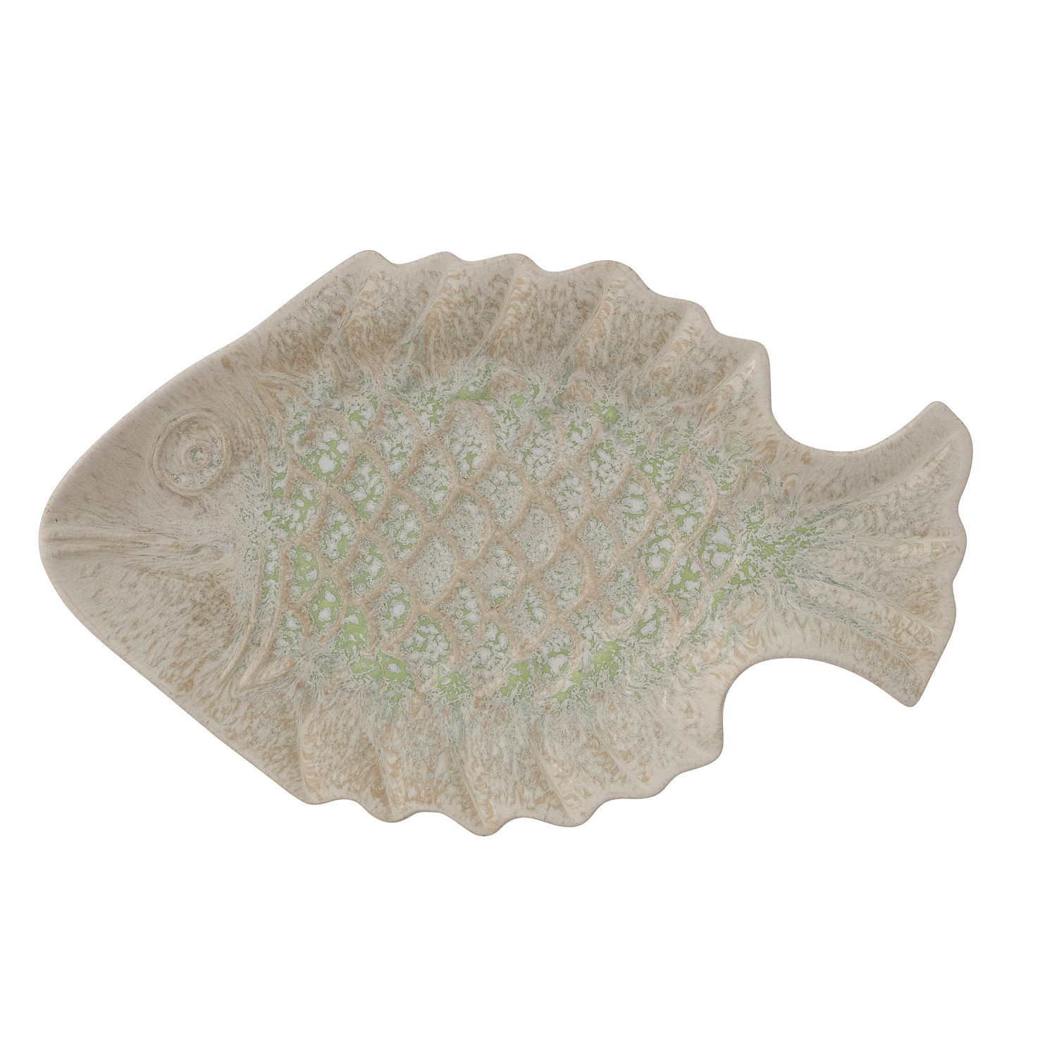Stoneware Fish Shaped Platter (Each One Will Vary)